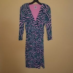 Anne Klein Animal Print Dress in Color